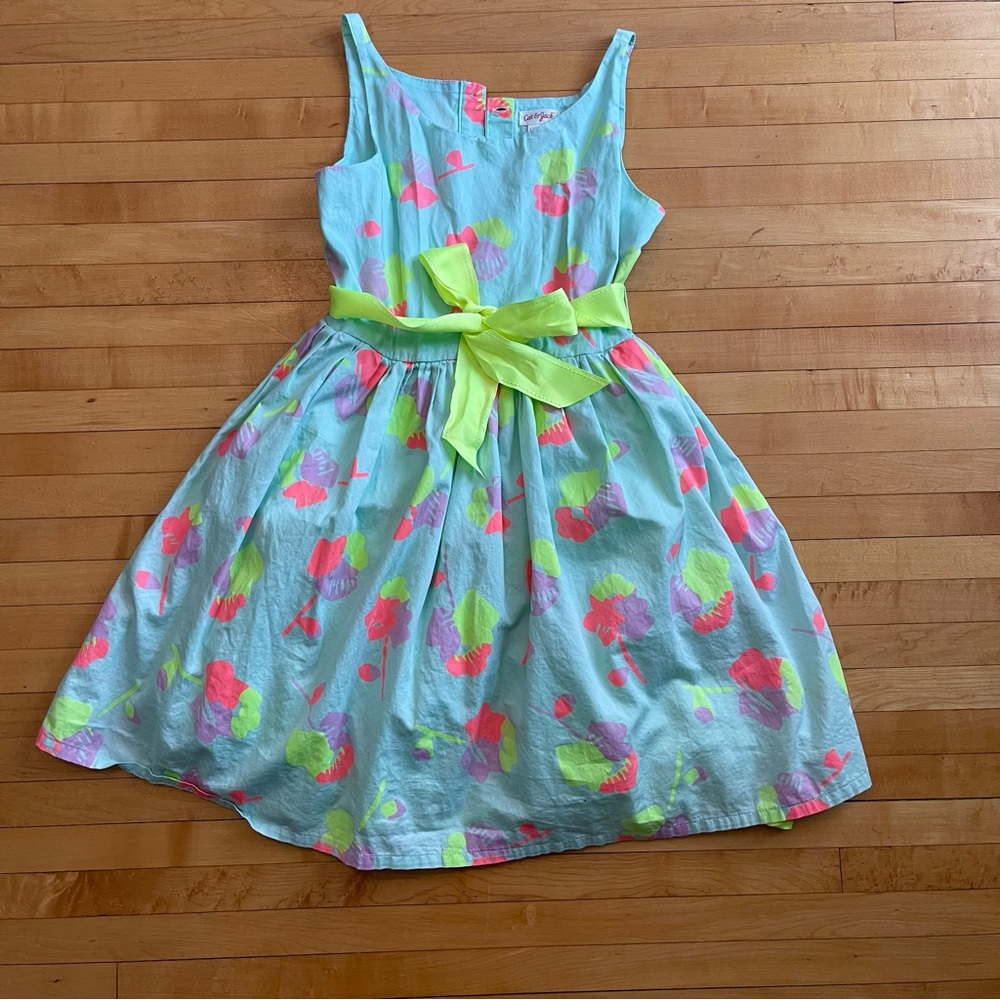 Cat & Jack Colorful Sun Dress with Bow size large